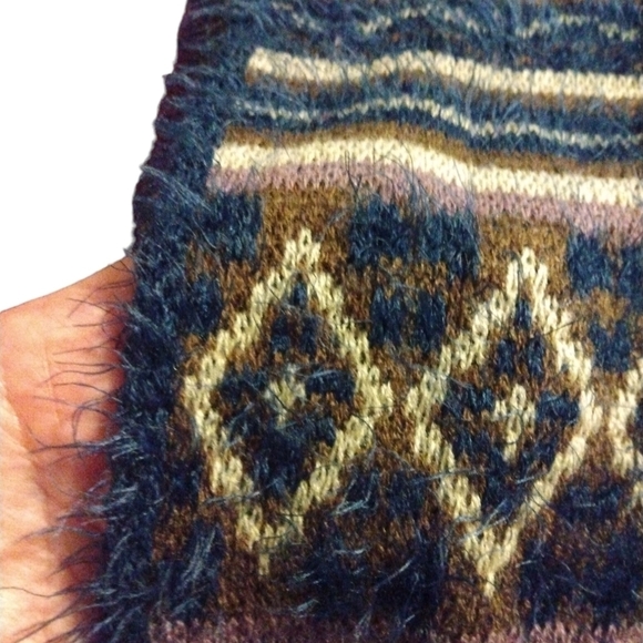 Charlotte Daniel Fair Isle Infinity Scarf Preppy Soft Warm - Picture 3 of 5